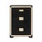 Global Furniture Usa Traditional Glam  Glitter  Blake Black/Gold Chest 665 - alternate 1